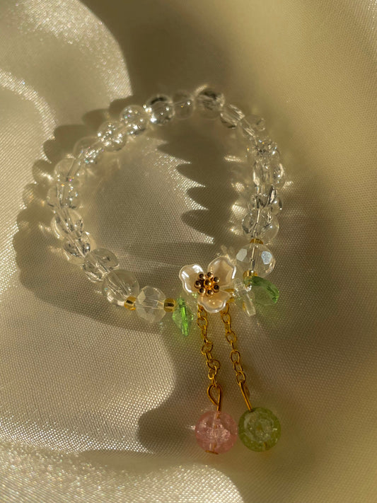Dreamy Floral Bracelet- white