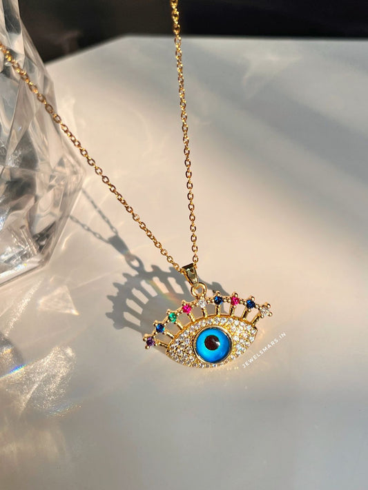 Evil Eye Necklace (stainless steel)