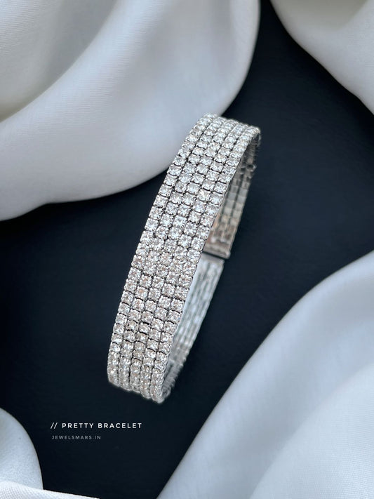 Five Layered Precious Party Glam Bracelet