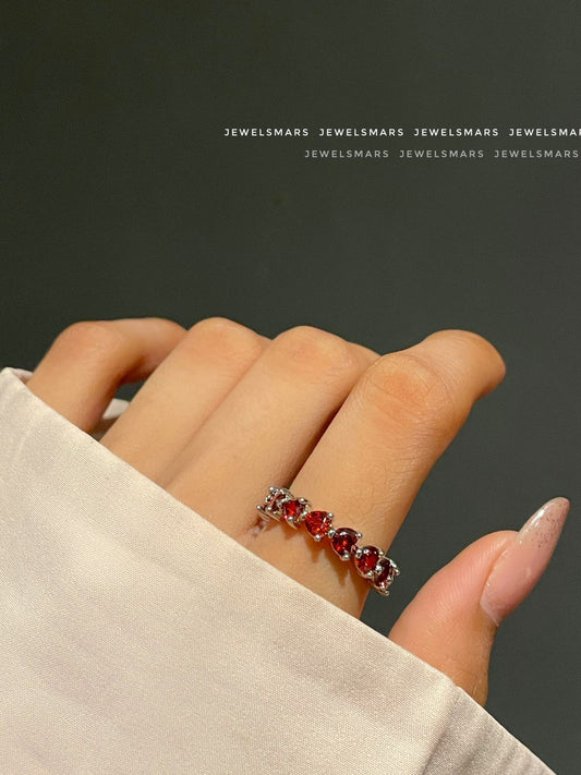 Frozen Heart Ring- red