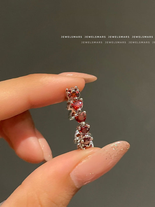 Frozen Heart Ring- red