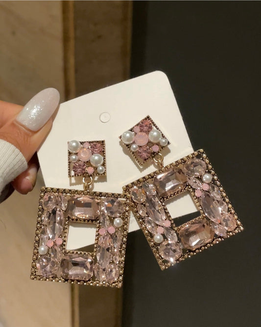 The Party Glam Lilac Handmade Earrings