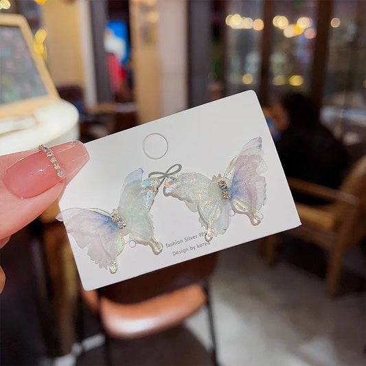 Dreamy Butterfly Earrings- blue