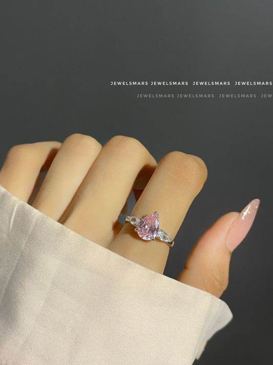 Lily Drop Ring- pink