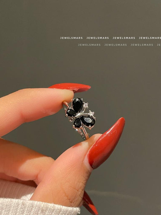 Little Butterfly Ring- black