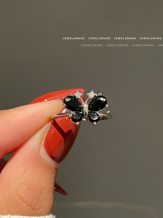Little Butterfly Ring- black