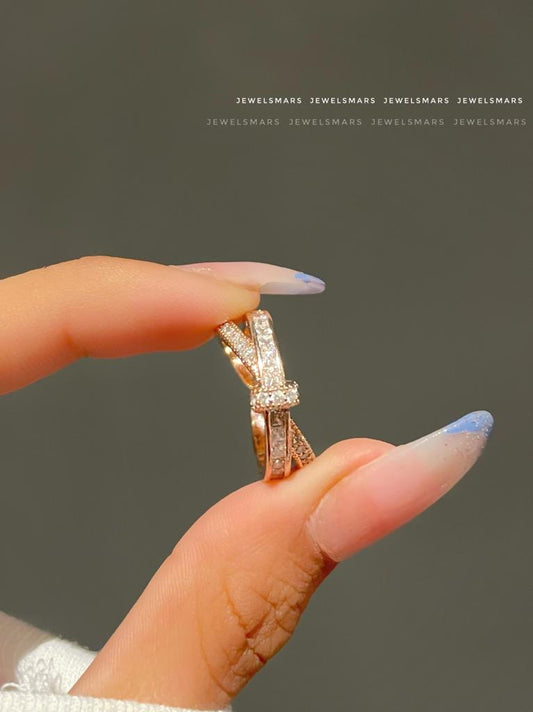 Love me Knot Band Ring (rosegold)