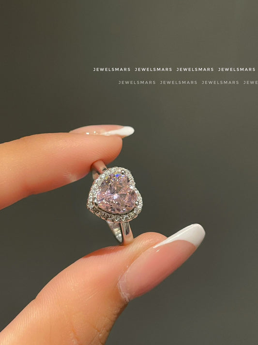 Lovely Heart Ring - pink