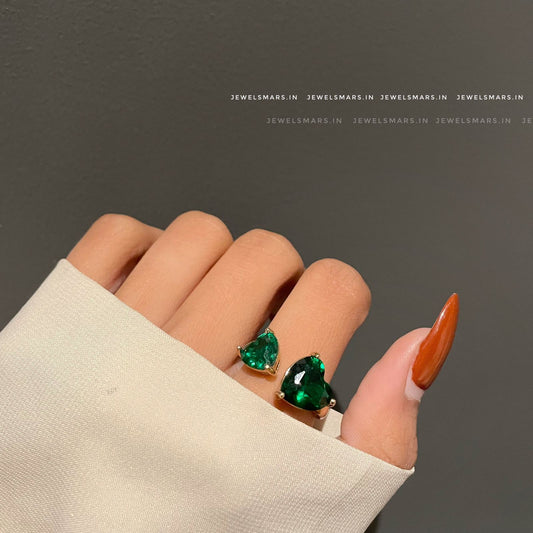 MELODY GREEN HEARTS RINGS