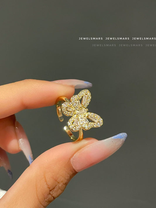 Natalia Butterfly Ring - golden
