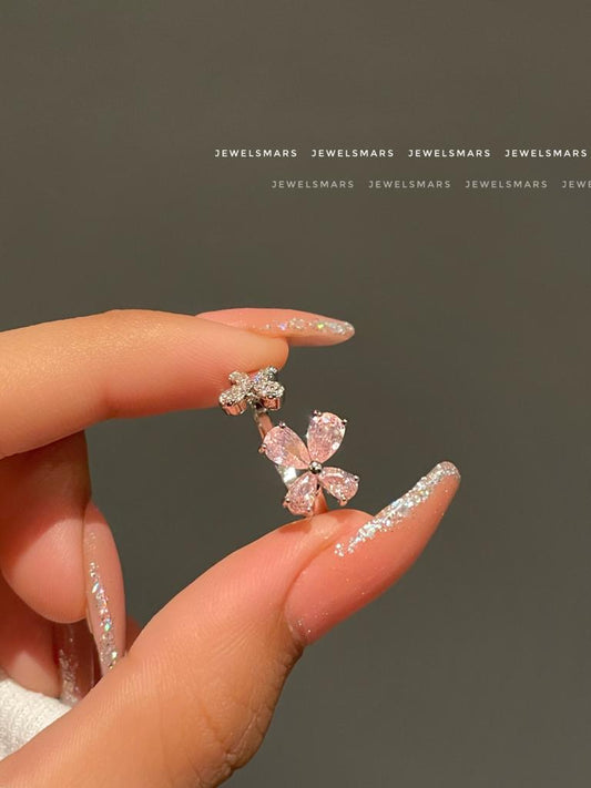 Primrose Flower Ring - pink