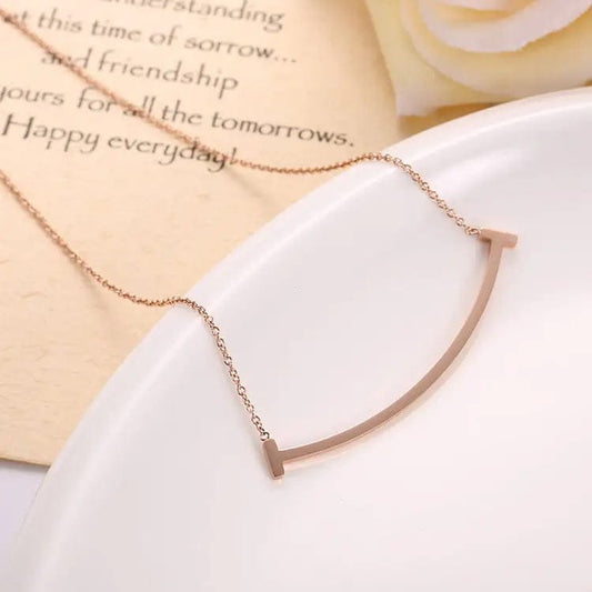 Smile please! Rose gold Stainless steel necklace