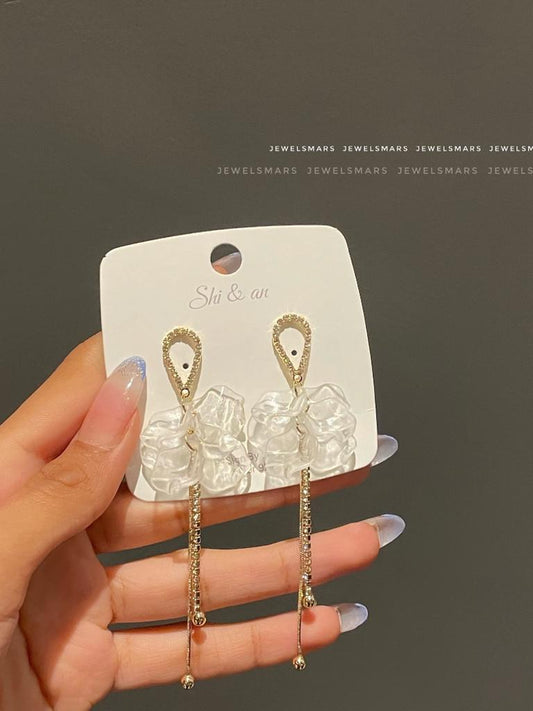 The Steller Fairy - Golden Embellished Earrings