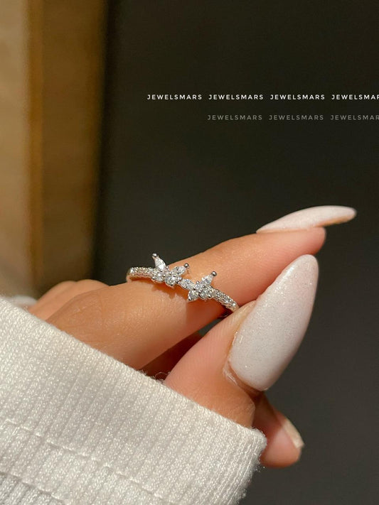 Twin Butterflies Ring