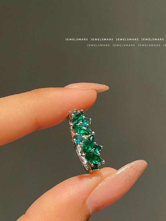 Unfinished Ring - green