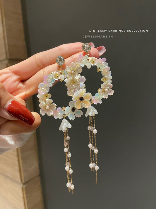Blooming Crystal Dreamy Earrings