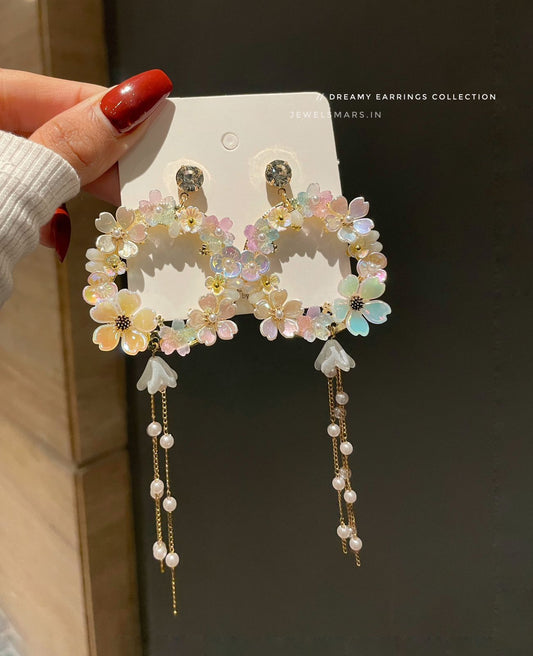 Blooming Crystal Dreamy Earrings