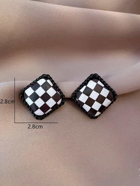 Checkered Earrings