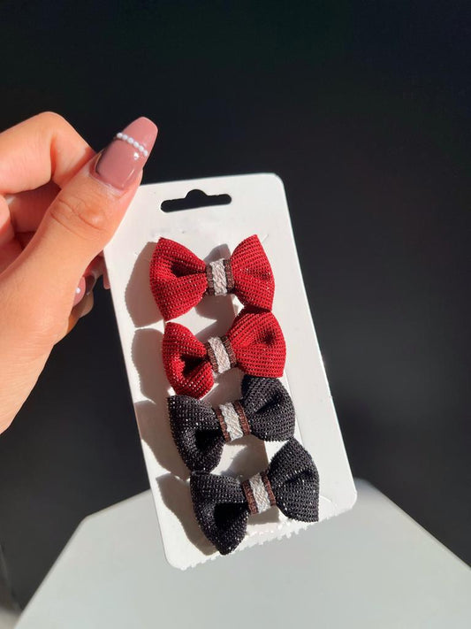 Mini Hair bows - pack of 4