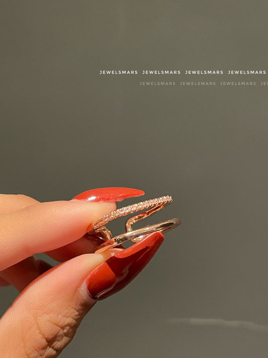 Layered Statement Ring (rosegold)