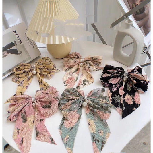 Korean Premium Pearl Detailed Bows