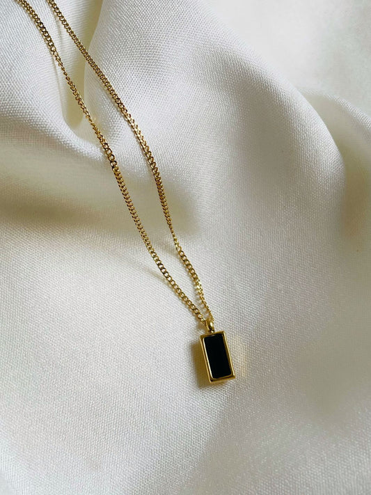 Minimalist Black Necklace