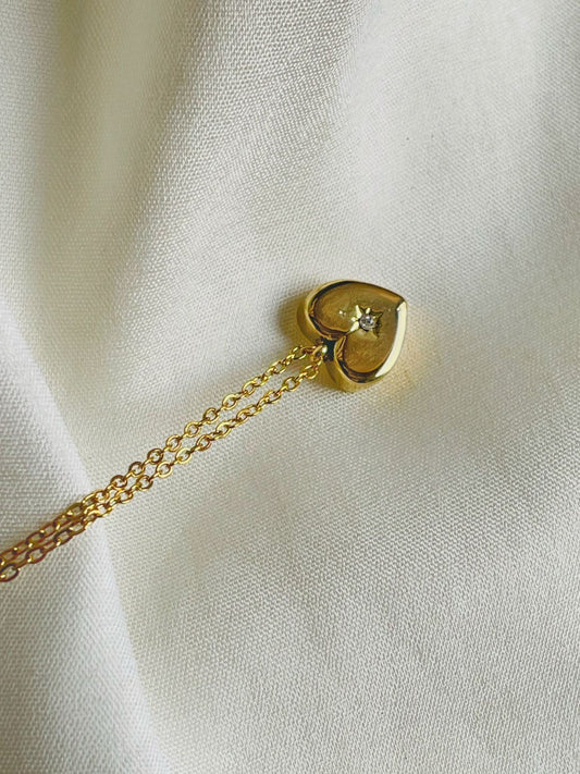 Heart Solitaire Necklace