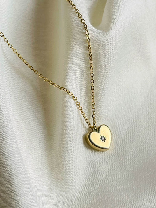 Heart Solitaire Necklace