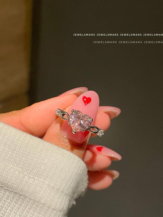 Mystical Heart Ring- pink