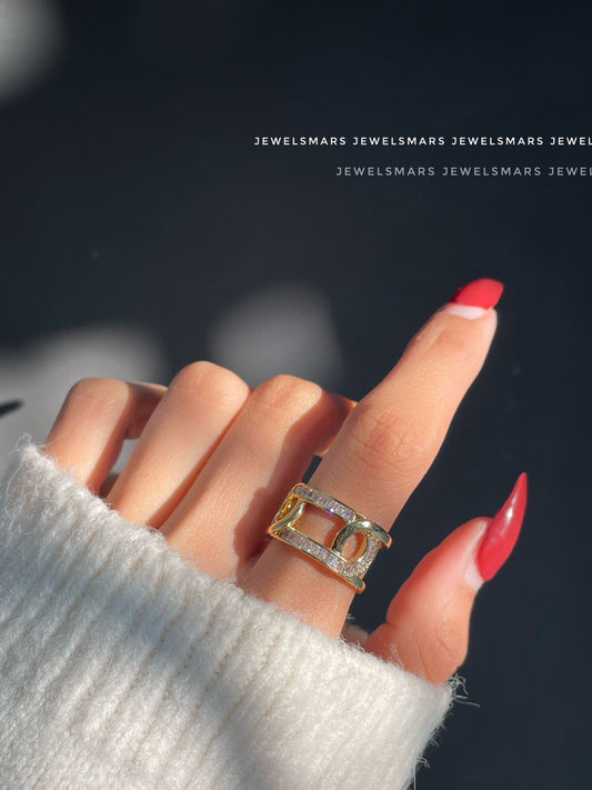 Chain Chunky Golden Ring