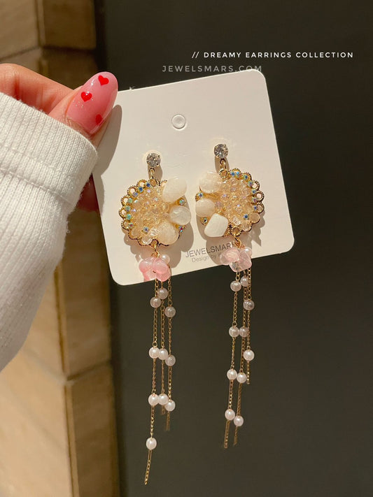 Olive Dreamy Floral Earrings