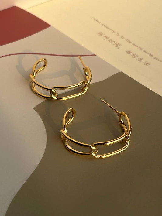 Chain hoop Earrings