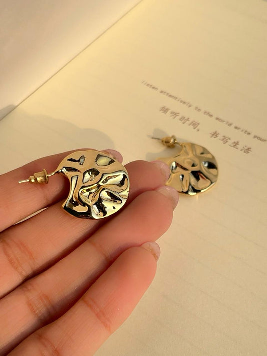 Small Hammered Earrings