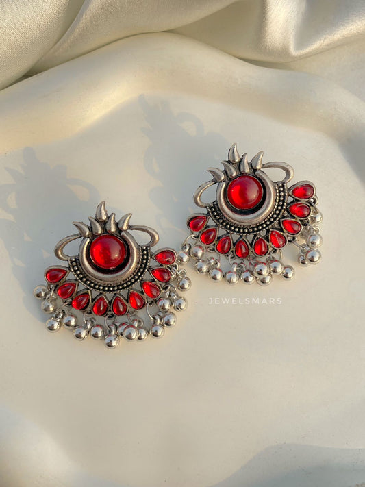 Albeli Earrings - red