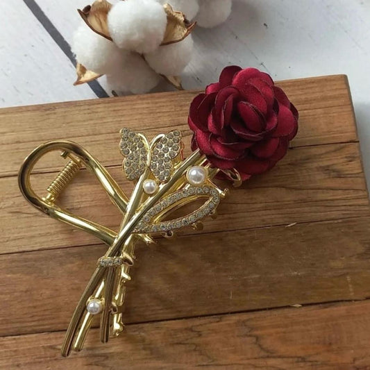 Be My Rose! Premium Hair Claw Clutcher