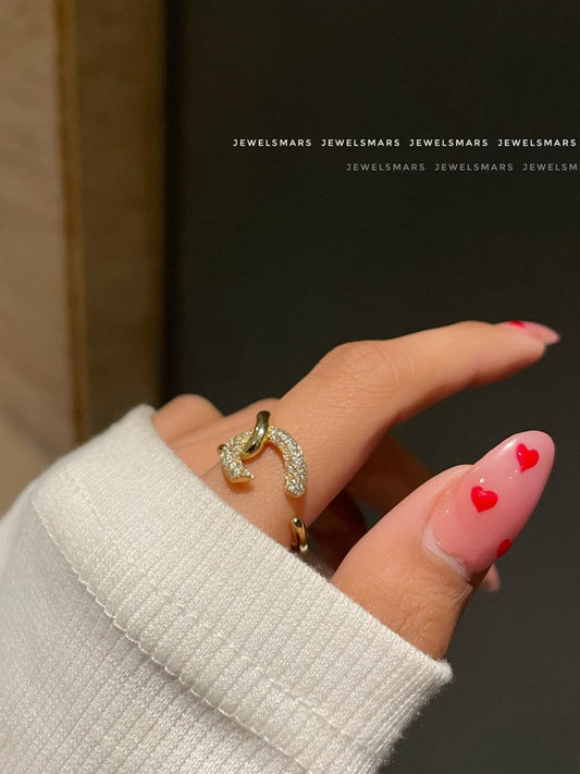 Chain Hooked Statement Ring