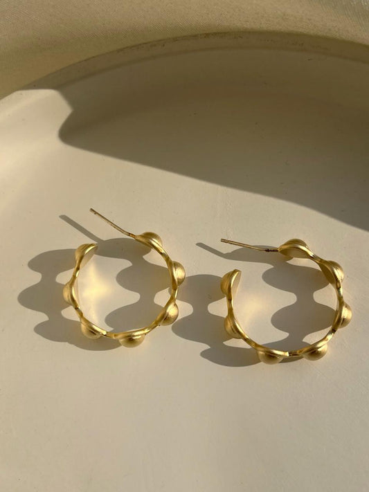 Beaded Hoop Earrings