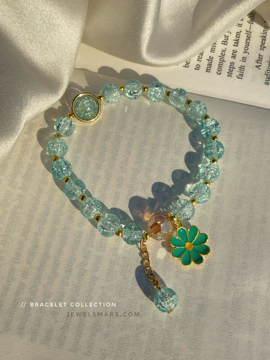 Dreamy Daisy Bracelet- green
