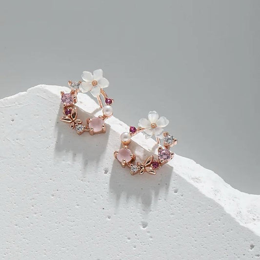Minimal Dreamy Floral Earrings