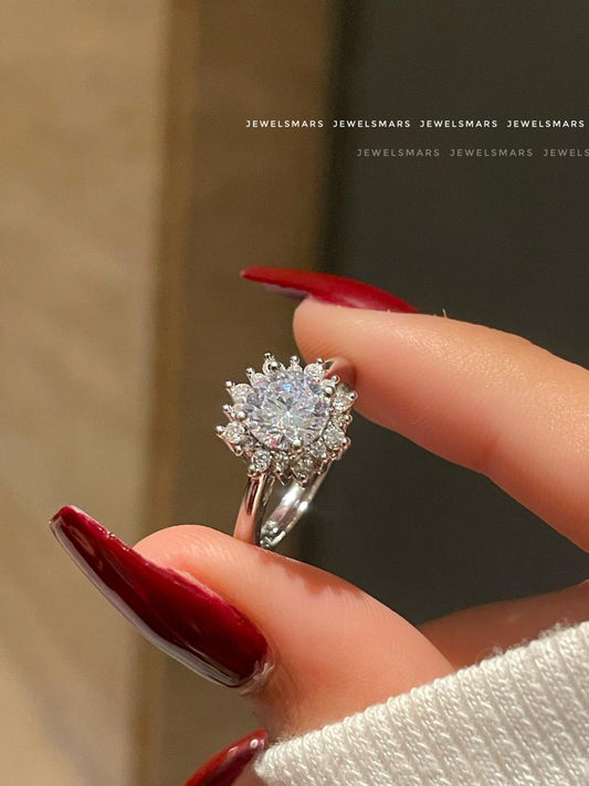 Sunflower Solitaire Ring