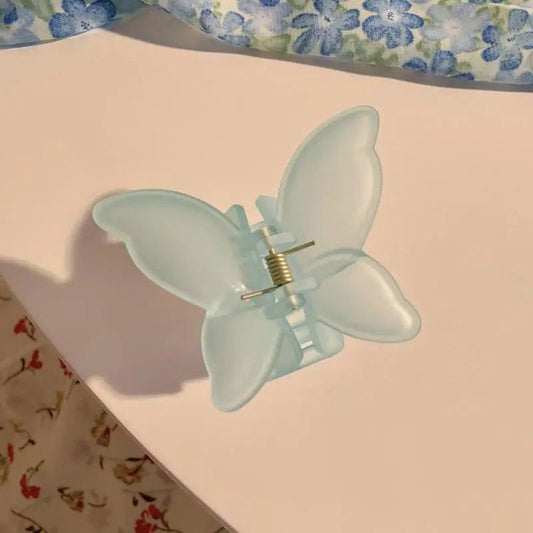 Butterfly Claw Clutcher- blue