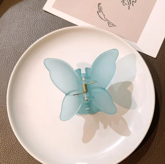 Butterfly Claw Clutcher- blue