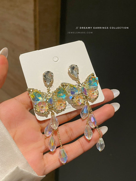 Elsa Princess Butterfly Earrings