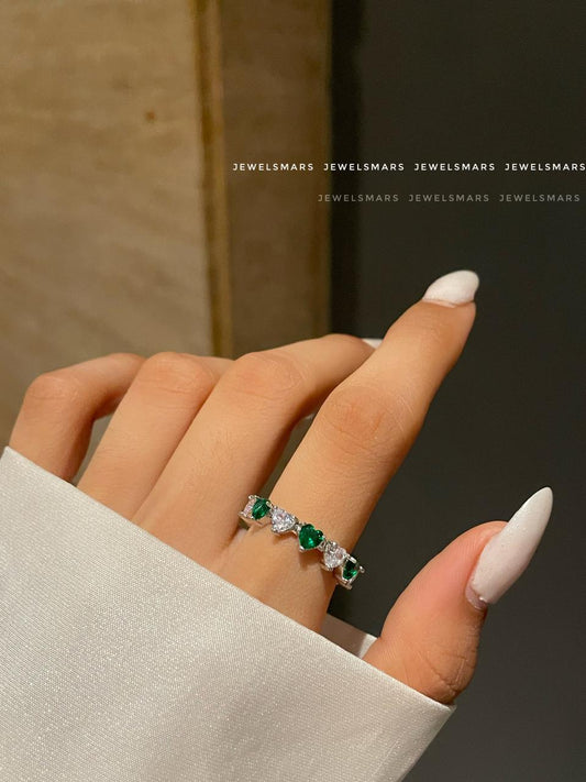 Hearts around my Finger - green