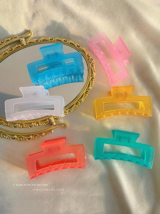 Rectangular Icy Claw Clips