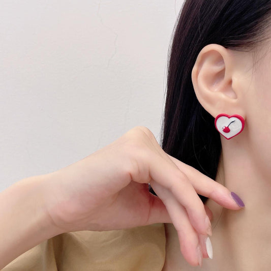 Cherry in the Heart Earrings