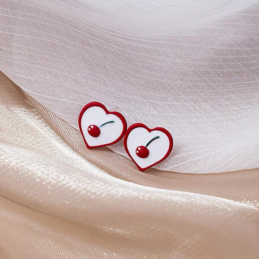 Cherry in the Heart Earrings