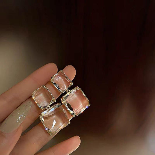Crystal Glass Earrings