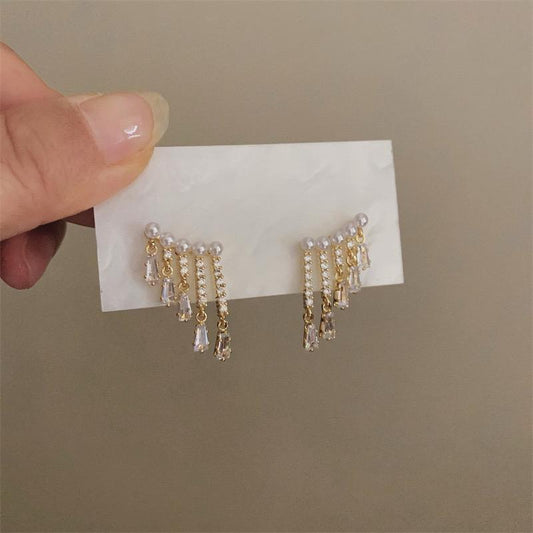 Crystal Raindrops Earrings