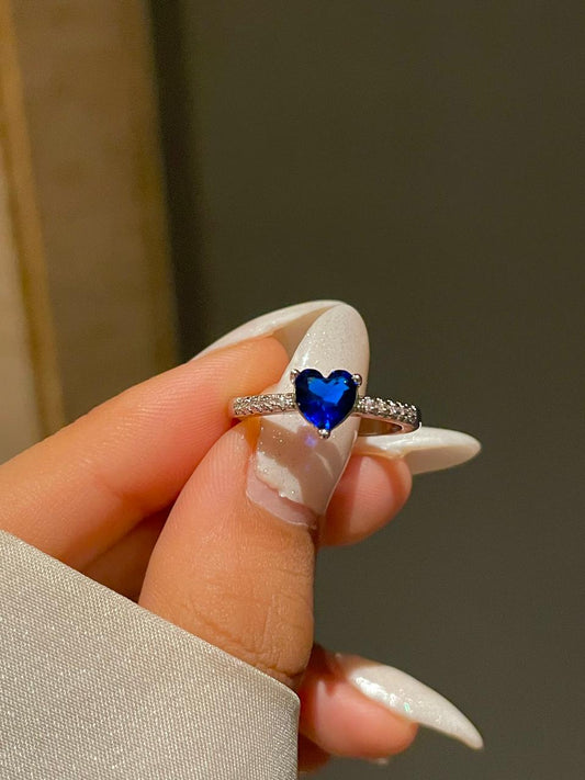 Magical Heart Ring- Royal Blue